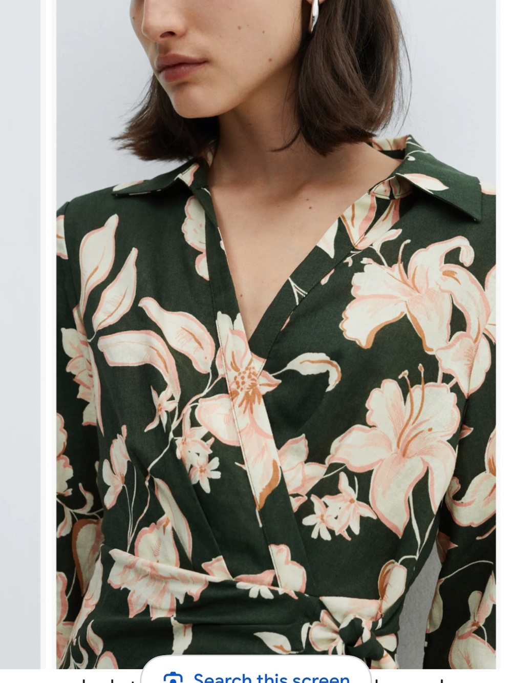 Mango Faux Wrap Dress- NWT
